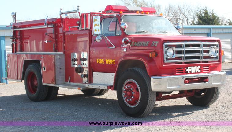 image for item H5718 1984 GMC TopKick 7000 fire truck