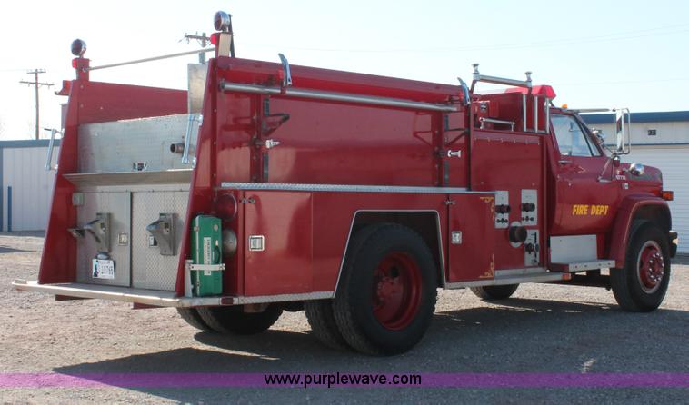 image for item H5718 1984 GMC TopKick 7000 fire truck
