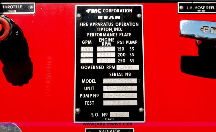 image for item H5718 1984 GMC TopKick 7000 fire truck