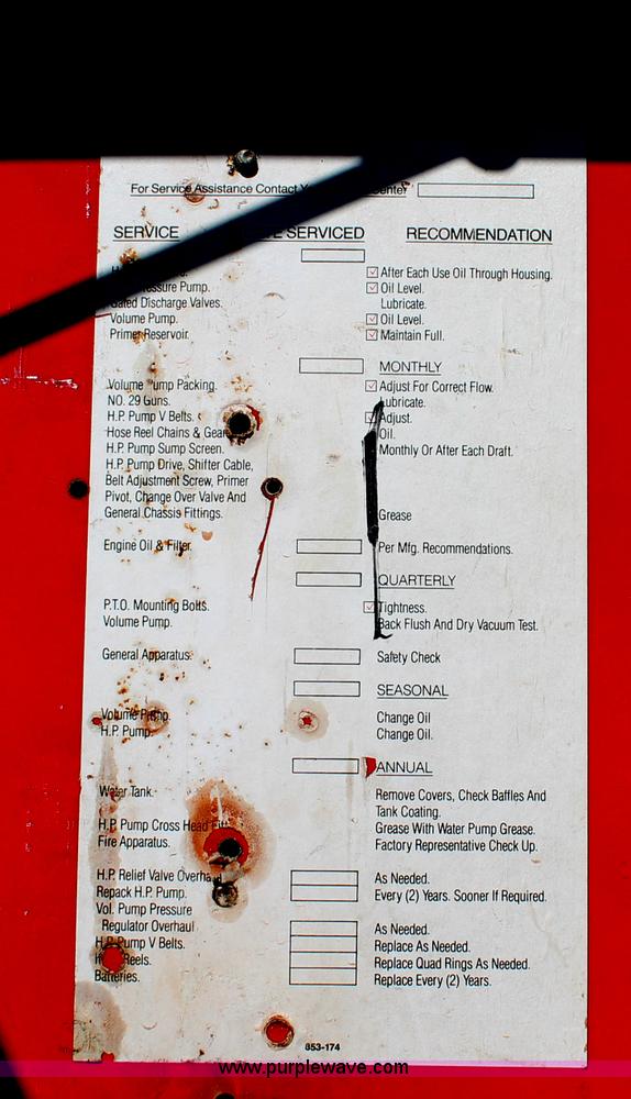 image for item H5718 1984 GMC TopKick 7000 fire truck