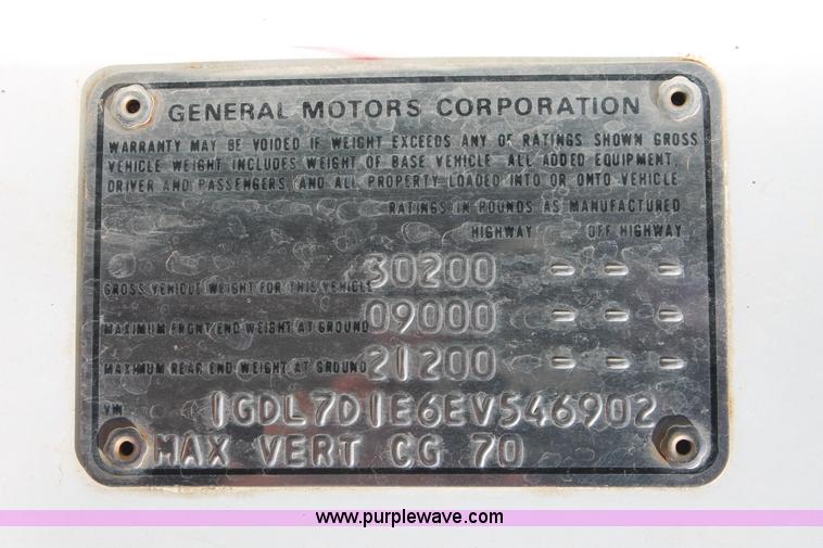 image for item H5718 1984 GMC TopKick 7000 fire truck