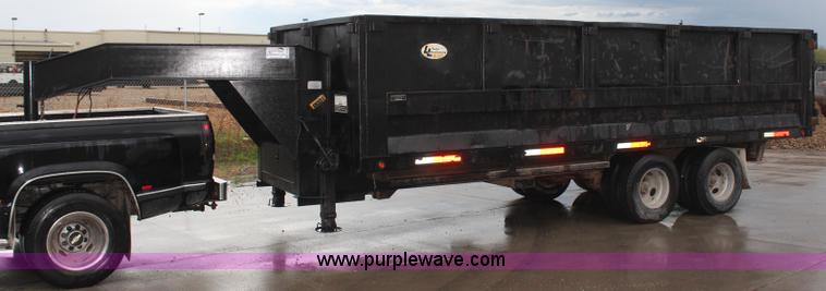 image for item H6002 2002 L&L gooseneck dump bed trailer