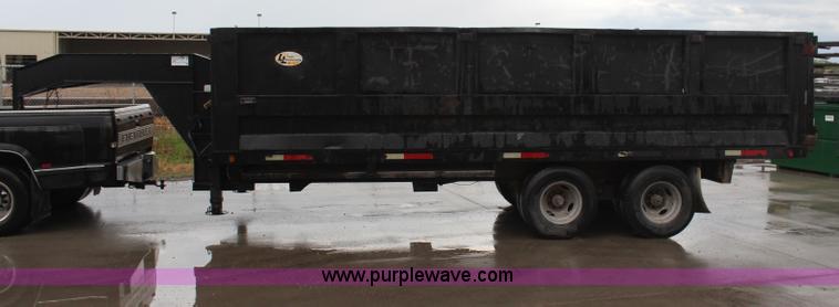 image for item H6002 2002 L&L gooseneck dump bed trailer