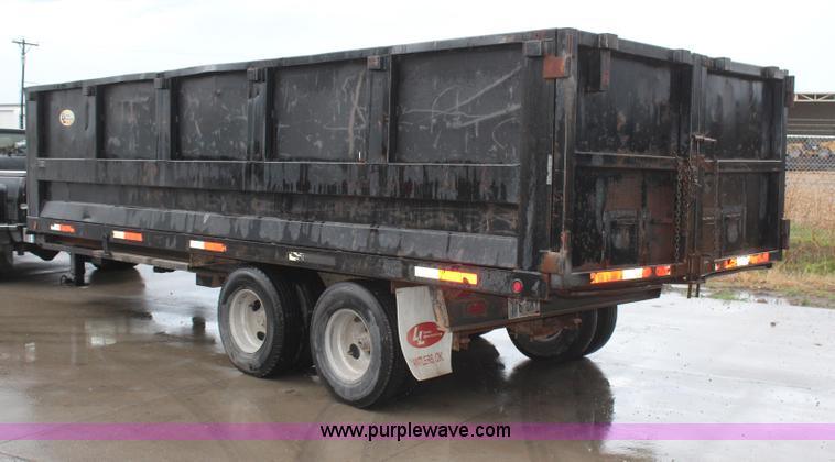 image for item H6002 2002 L&L gooseneck dump bed trailer