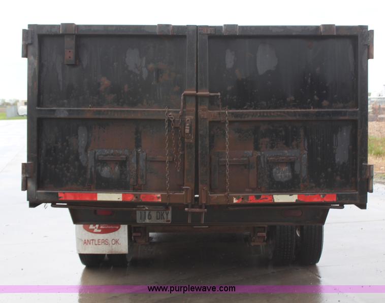 image for item H6002 2002 L&L gooseneck dump bed trailer