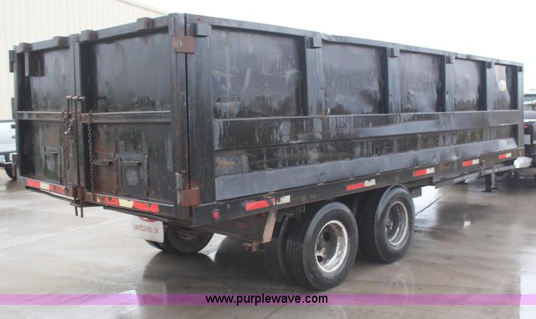 image for item H6002 2002 L&L gooseneck dump bed trailer
