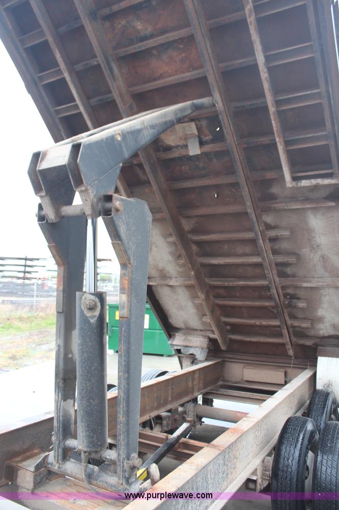 image for item H6002 2002 L&L gooseneck dump bed trailer