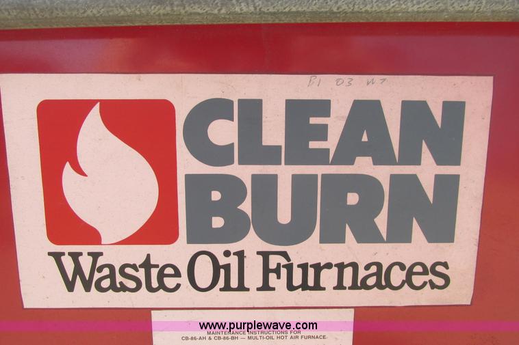 image for item I9745 Clean Burn, Inc. CB86AH oil fired unit heater
