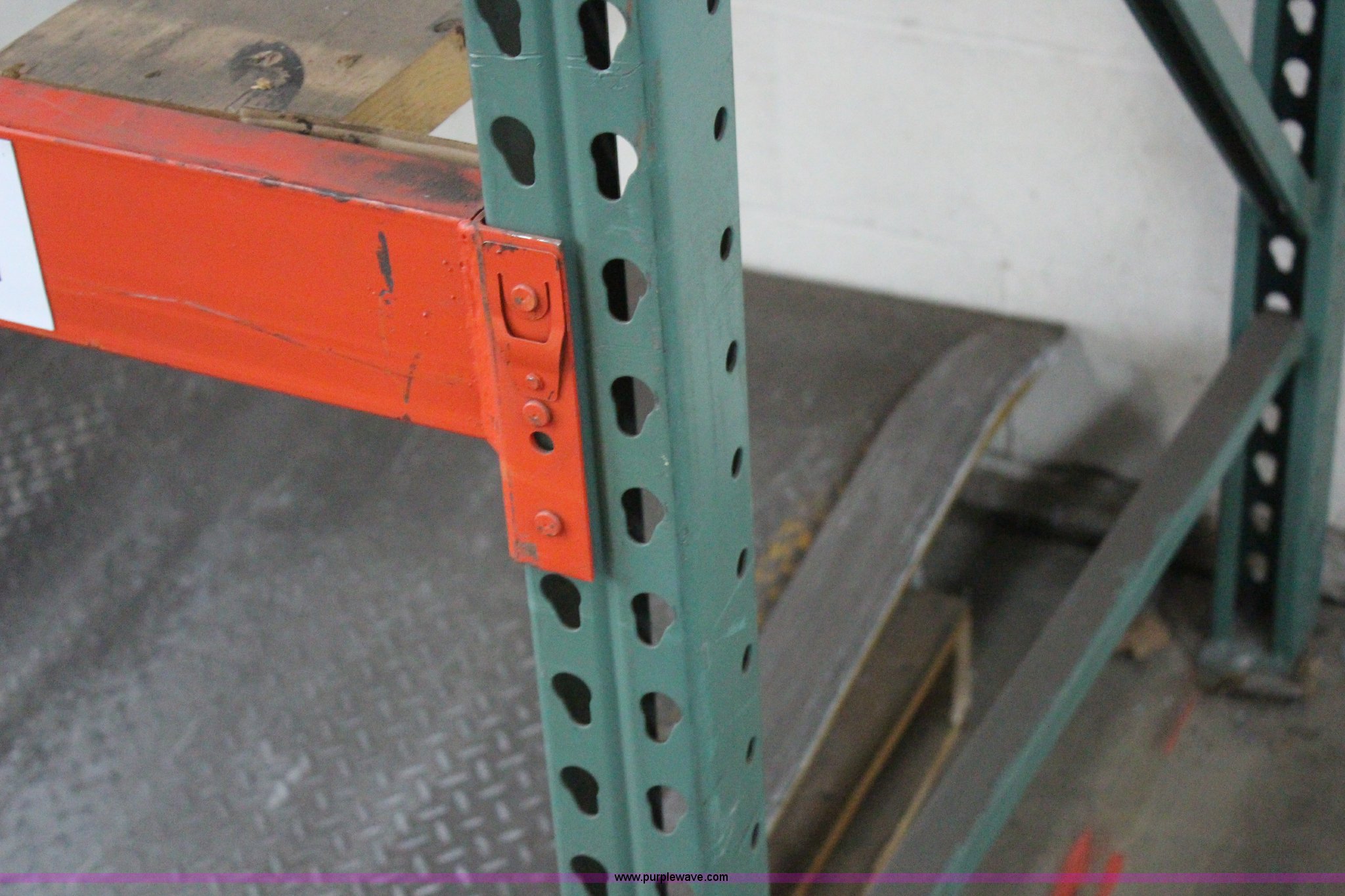 Pallet racking in Kansas City, KS Item AA9793 sold Purple Wave