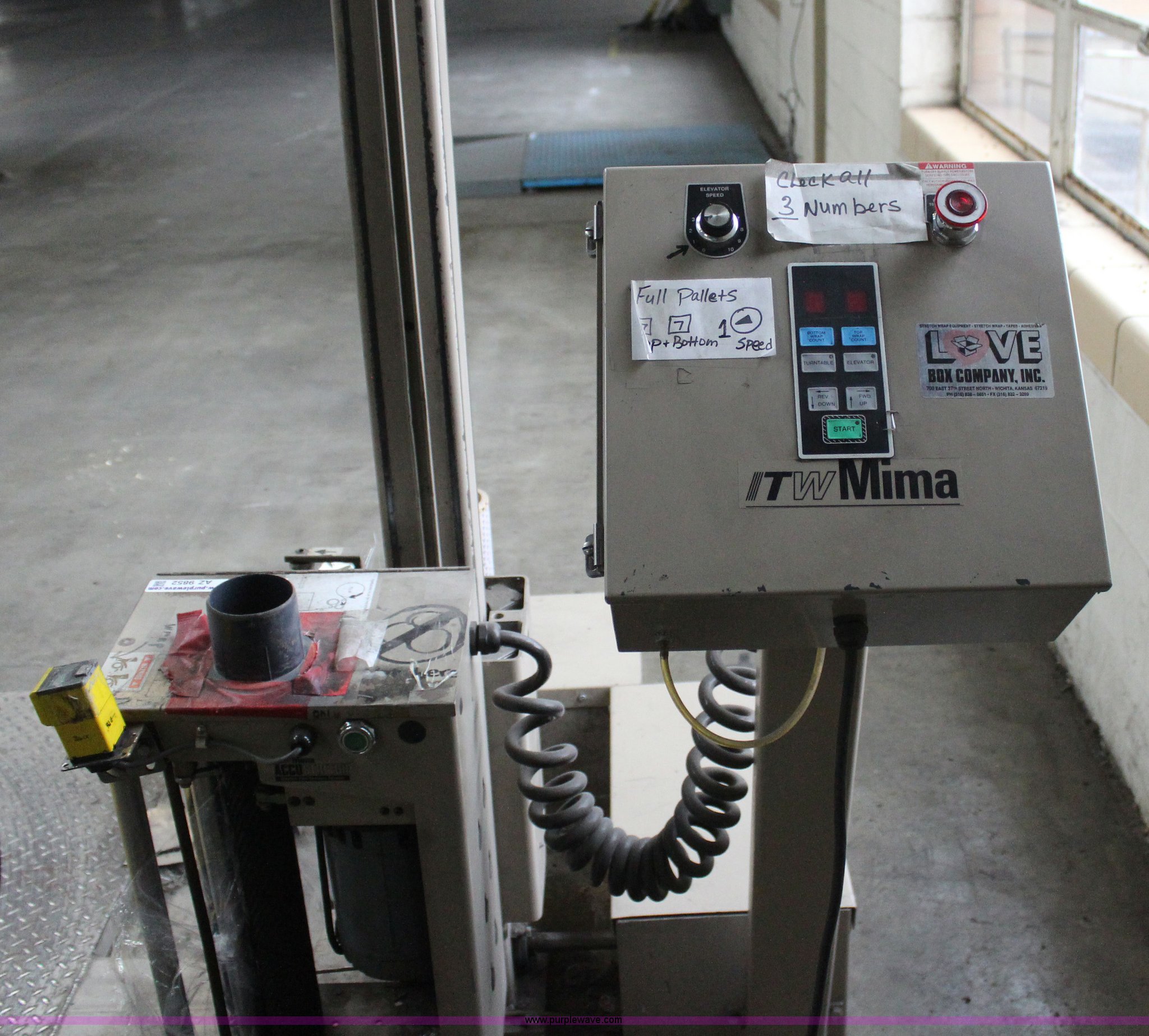 ITW Mima H\LP pallet wrapper machine in Kansas City, KS Item AZ9852