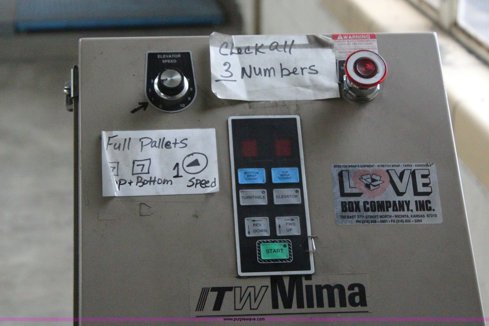 ITW Mima H\LP pallet wrapper machine in Kansas City, KS Item AZ9852