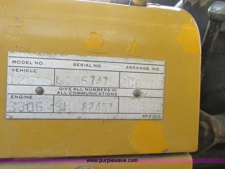 image for item A8660 1979 Caterpillar 12G motor grader