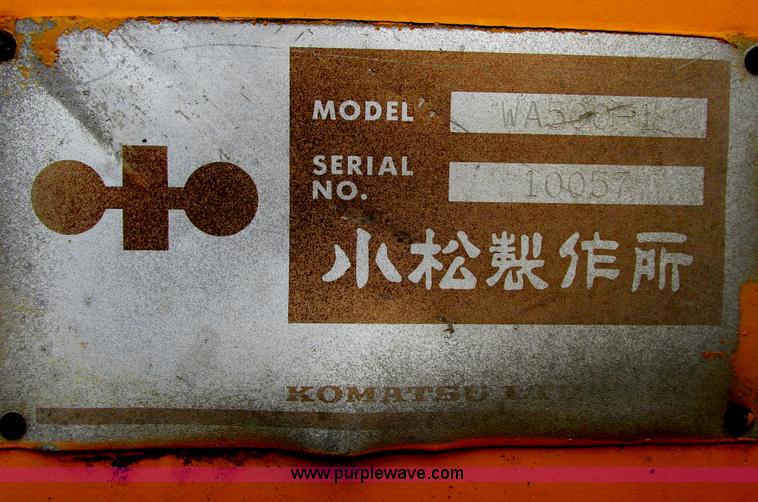 image for item A8679 1988 Komatsu WA500-1 wheel loader