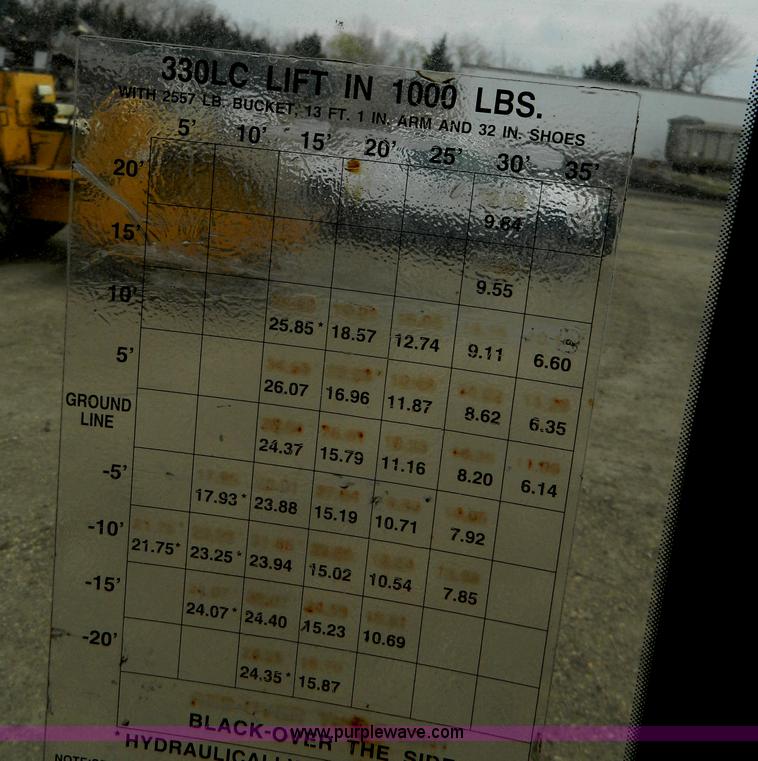 image for item AQ9481 1998 John Deere 330LC excavator