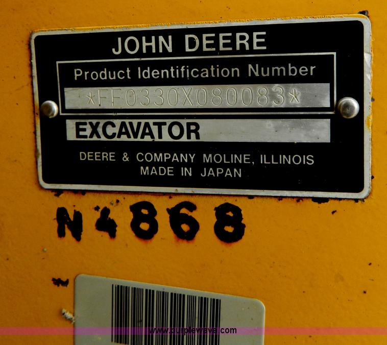 image for item AQ9481 1998 John Deere 330LC excavator