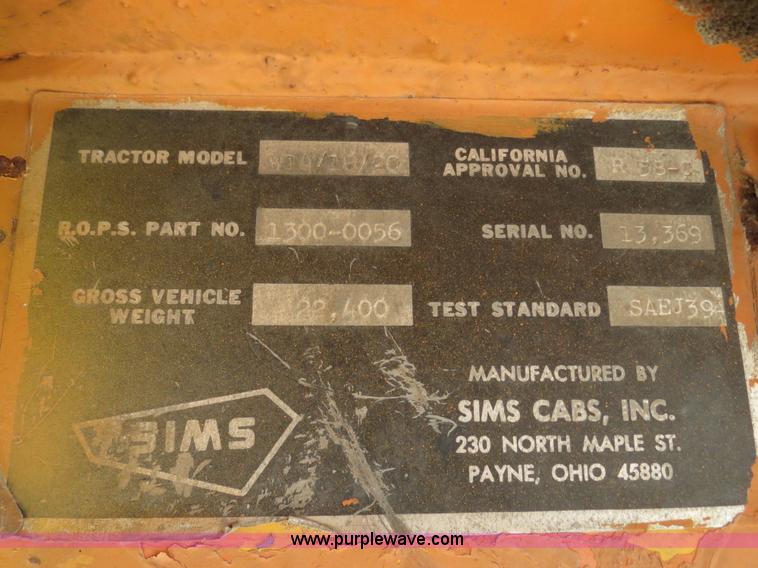 image for item B4898 Case W20 wheel loader