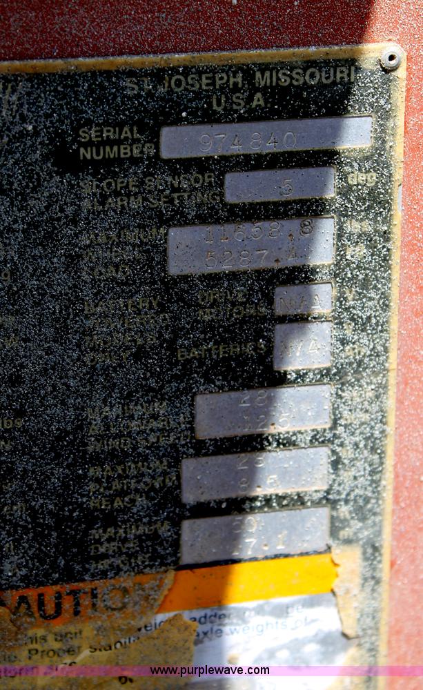 image for item C3804 1997 Snorkel ATB-50F0 boom lift