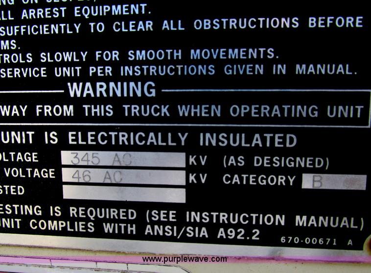 image for item D3955 Altec man lift