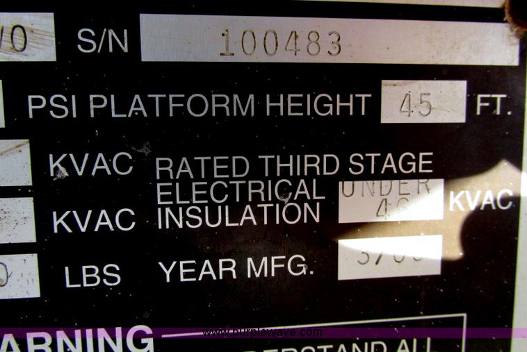 image for item D3958 2000 Teco A4H-45R-FT22-CTW0 derrick digger crane