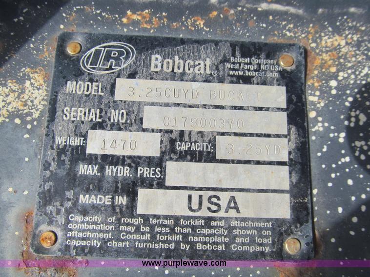 image for item E4685 Bobcat general purpose bucket