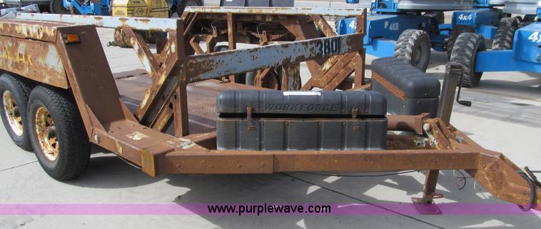 image for item E4687 2003 Bil-jax tandem axle tilt deck equipment trailer