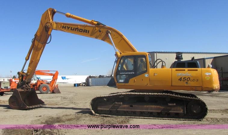 image for item E5453 2003 Hyundai Robex 450LC-3 excavator