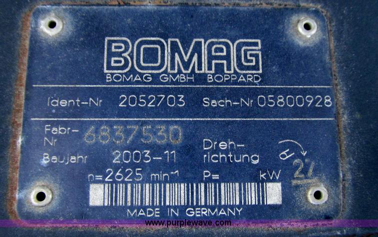 image for item G2349 2005 Hypac C-840-C vibratory articulated single drum roller