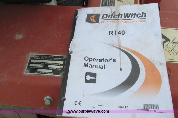 image for item G8351 2007 Ditch Witch RT40 trencher