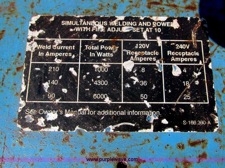 image for item G8780 Miller Bobcat 225G welder/generator