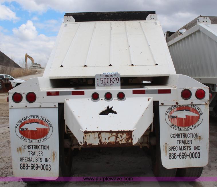image for item H1427 2008 Construction Trailer Specialist, Inc. BDT-40 belly dump trailer