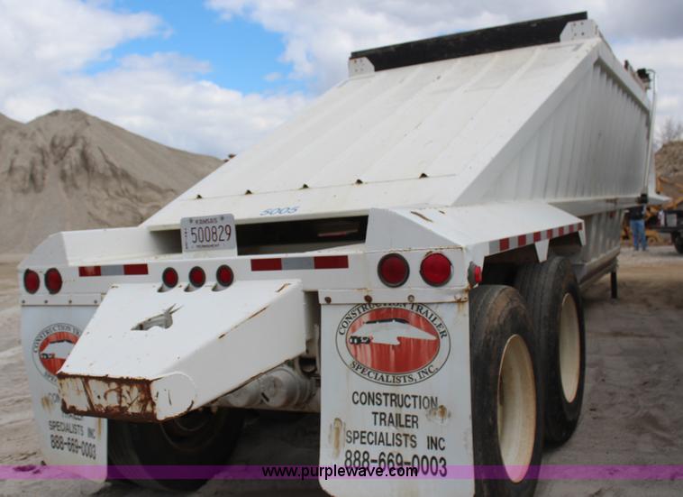 image for item H1427 2008 Construction Trailer Specialist, Inc. BDT-40 belly dump trailer