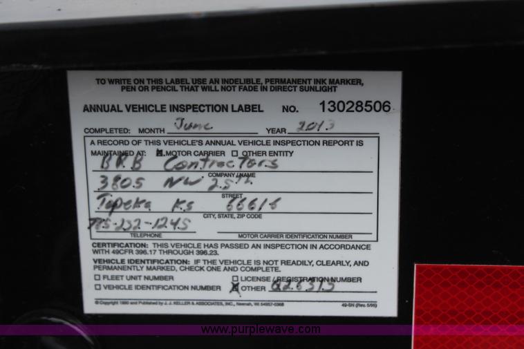 image for item H2595 1998 Etnyre PRTN50TD3-T1 detachable lowboy trailer