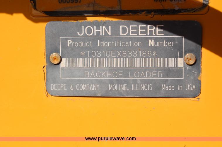 image for item H2598 1997 John Deere 310E backhoe