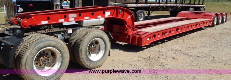 image for item H3460 1985 Liddell triple axle lowboy trailer