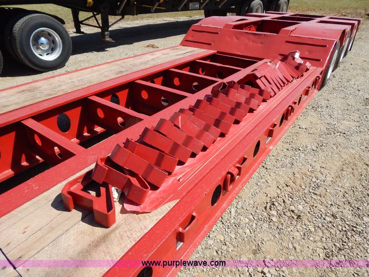 image for item H3460 1985 Liddell triple axle lowboy trailer