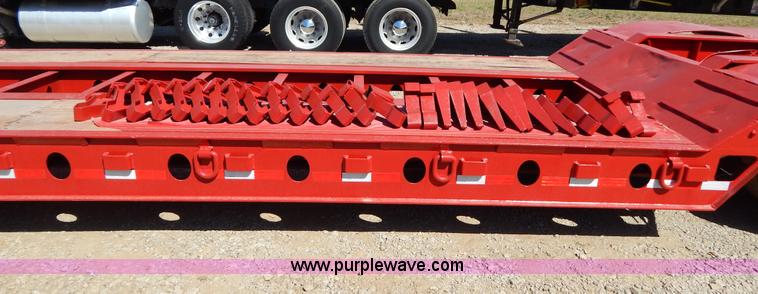 image for item H3460 1985 Liddell triple axle lowboy trailer