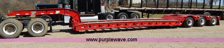 image for item H3460 1985 Liddell triple axle lowboy trailer