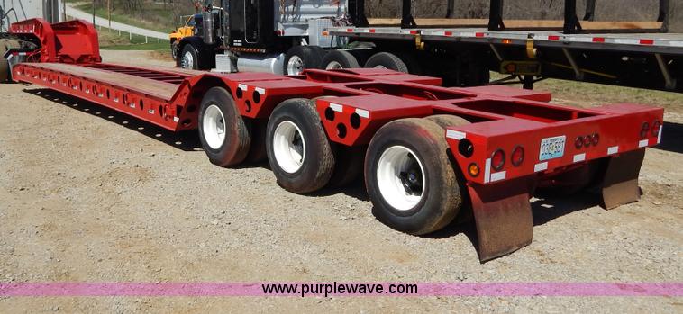 image for item H3460 1985 Liddell triple axle lowboy trailer