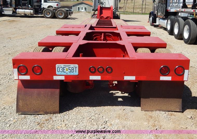 image for item H3460 1985 Liddell triple axle lowboy trailer