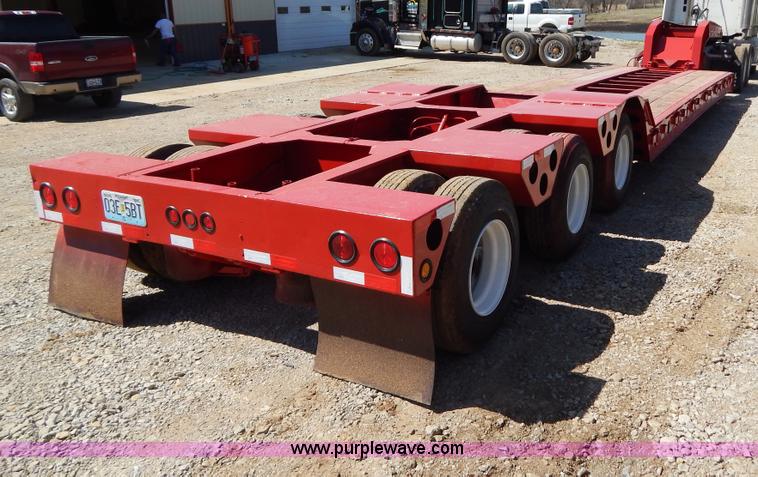 image for item H3460 1985 Liddell triple axle lowboy trailer