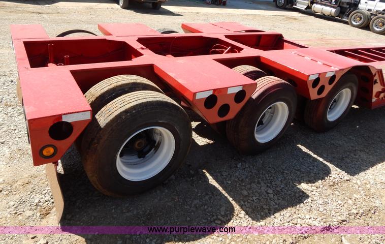 image for item H3460 1985 Liddell triple axle lowboy trailer