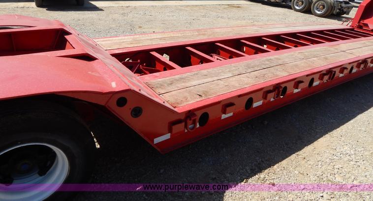image for item H3460 1985 Liddell triple axle lowboy trailer