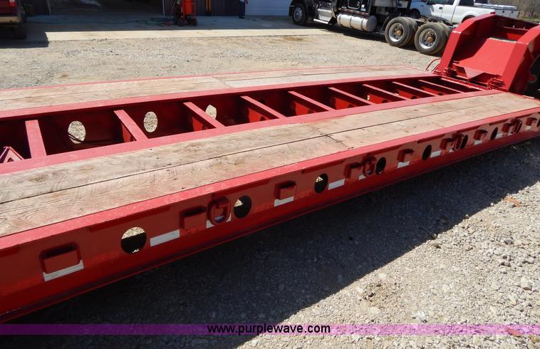 image for item H3460 1985 Liddell triple axle lowboy trailer