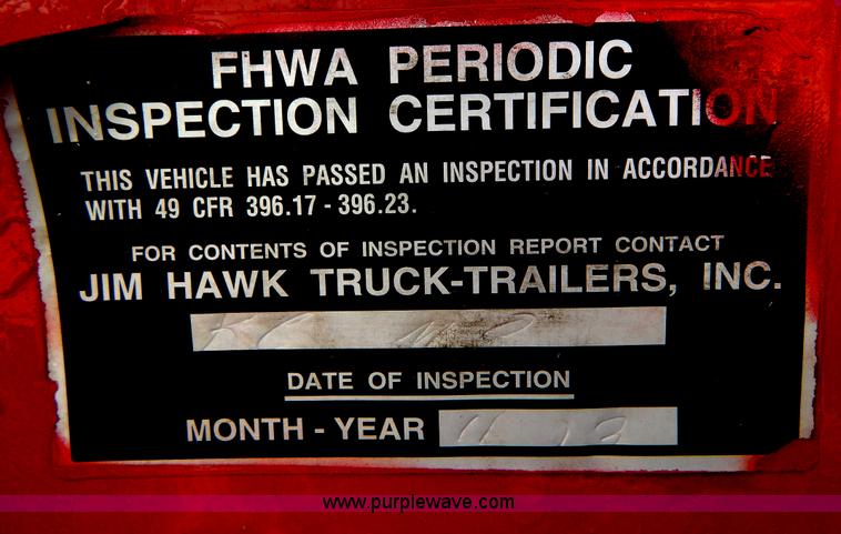 image for item H3460 1985 Liddell triple axle lowboy trailer