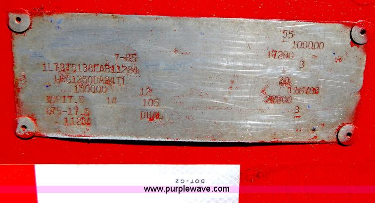 image for item H3460 1985 Liddell triple axle lowboy trailer