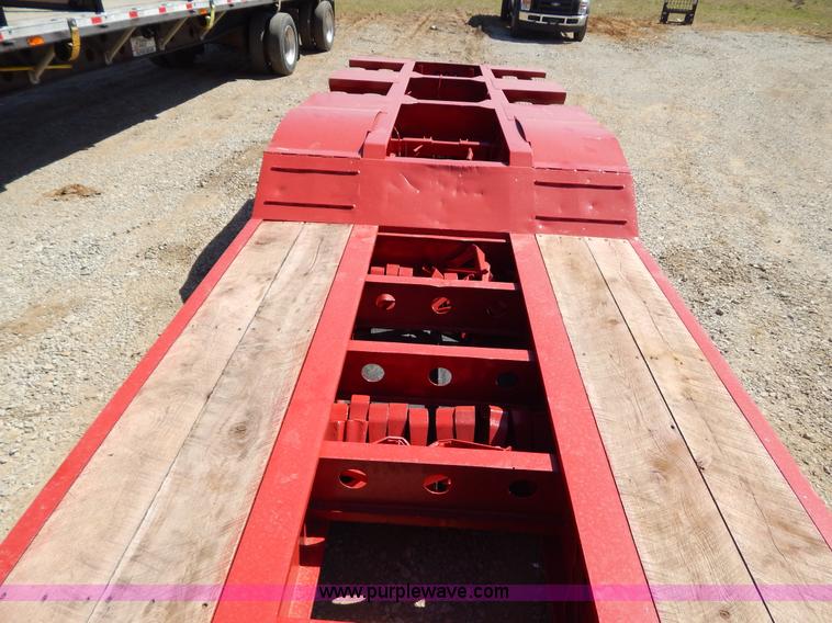 image for item H3460 1985 Liddell triple axle lowboy trailer