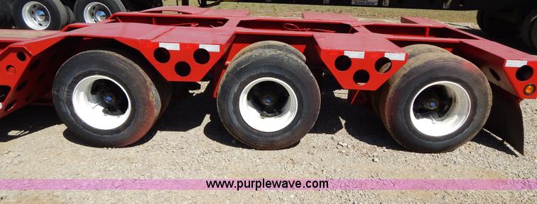 image for item H3460 1985 Liddell triple axle lowboy trailer