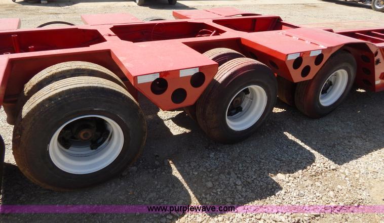 image for item H3460 1985 Liddell triple axle lowboy trailer