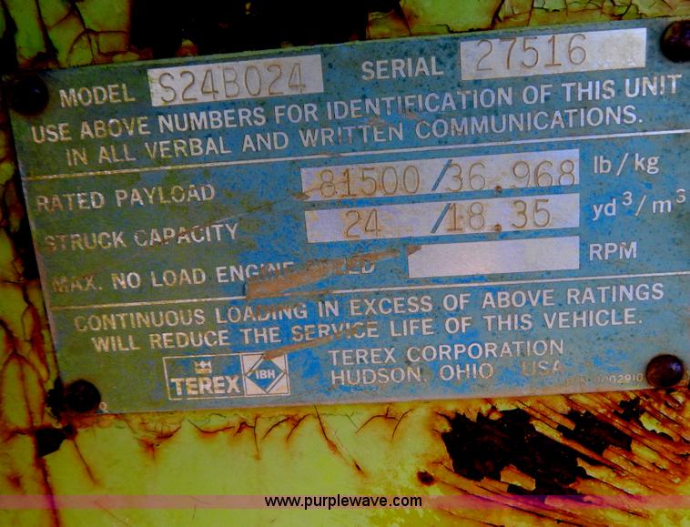 image for item H3799 Terex S-24B scraper