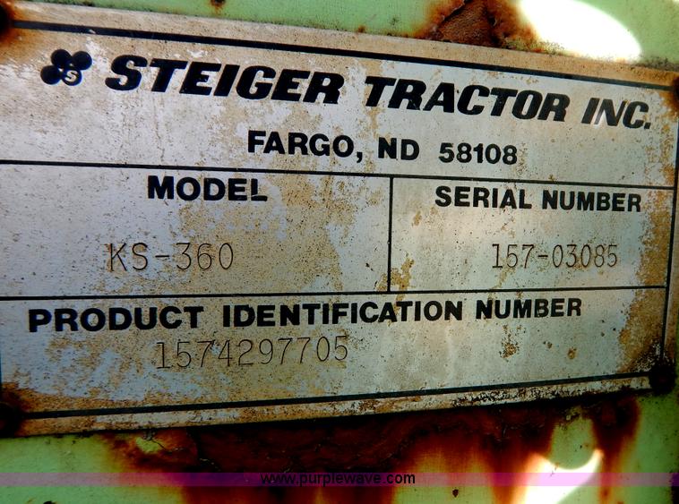 image for item H3801 1984 Steiger Panther KS-360 4WD tractor
